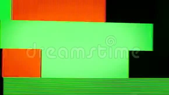 开关噪声静态电视VFX视觉视频效果条纹背景电视屏幕噪音故障效果视频的预览图