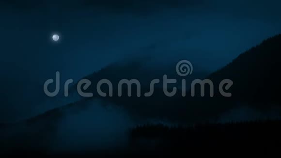 夜色朦胧月亮高视频的预览图