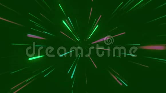 彩色射线扩展绿色屏幕背景视频的预览图
