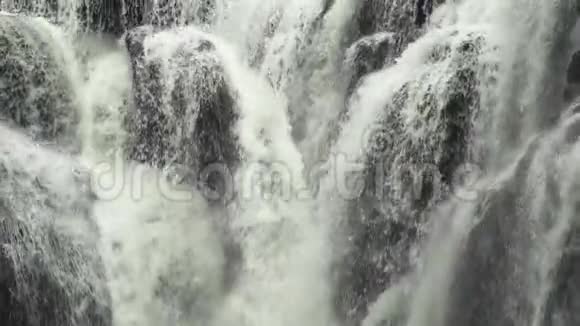 石芬瀑布级联平西新台北台湾关闭上视图视频的预览图