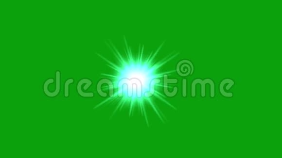 带有绿色屏幕背景的星光运动图形视频的预览图