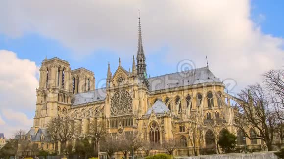 巴黎圣母院又称圣母院或简单的圣母院是一座哥特式的罗马天主教巴黎大教堂弗兰视频的预览图