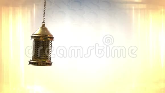 RamadanKareem背景循环与动画伊斯兰装饰3D动画视频的预览图