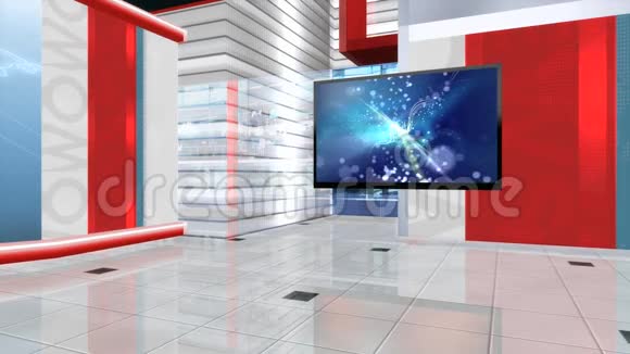 虚拟新闻工作室设置背景视频的预览图
