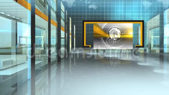 虚拟新闻工作室设置背景视频的预览图