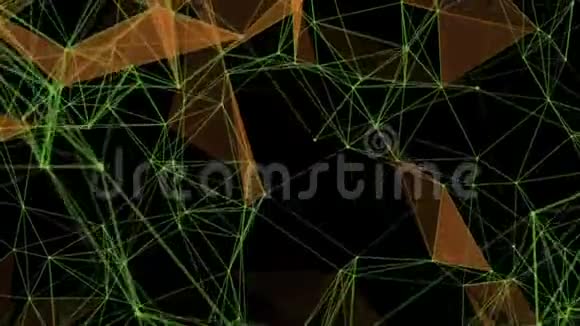 几何背景镜头分形与万花筒风格抽象视频的预览图