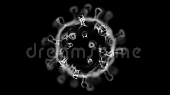 COVID19医学插图的概念冠状病毒显微镜病毒关闭视频的预览图