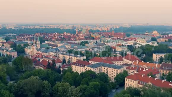 华沙的鸟瞰图视频的预览图