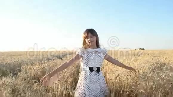 女孩摸着手掌小麦视频的预览图