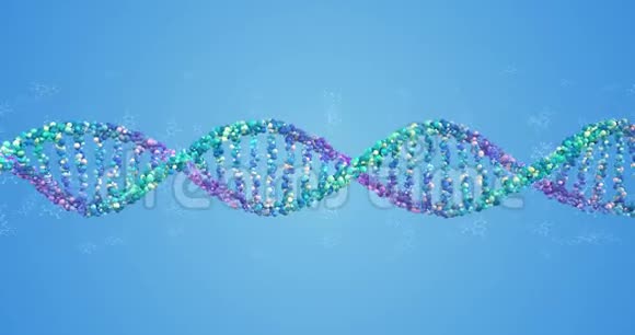 带氨基酸的微粒DNA链环视频的预览图