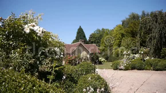 法国诺曼底有花木的花园视频的预览图