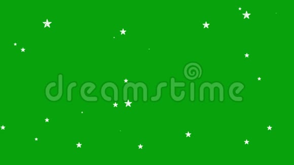 闪烁的星星绿色的屏幕背景视频的预览图