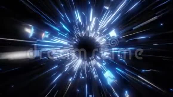 未来感scifi隧道3d渲染动画视频的预览图