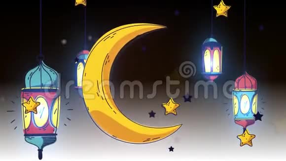 RamadanKareem背景三维动画视频的预览图