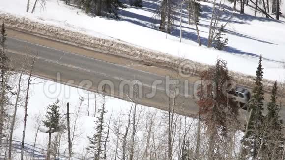 滑雪场道路紧视频的预览图