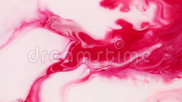 现代流体艺术品带有彩色波浪的抽象纹理色彩斑斓的背景艺术亚克力材质视频的预览图