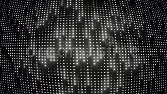 抽象变形灰度发光点流背景动画循环视频的预览图