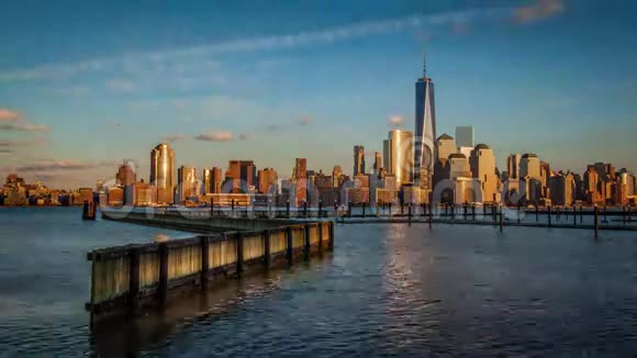 曼哈顿下城日落视频的预览图