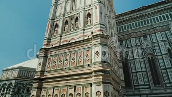意大利佛罗伦萨的乔托坎帕尼勒钟楼视频的预览图