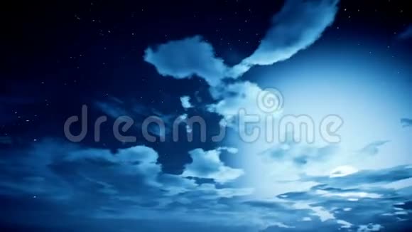 星月云景的时间流逝视频的预览图