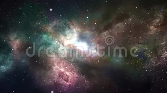 抽象星云空间旅行循环背景视频的预览图