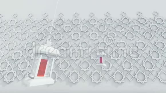 背景伊斯兰阿拉伯灯笼视频的预览图