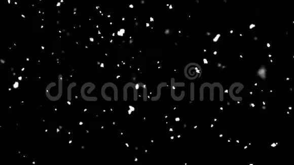 优质降雪雪花暴雪4k循环动画视频的预览图