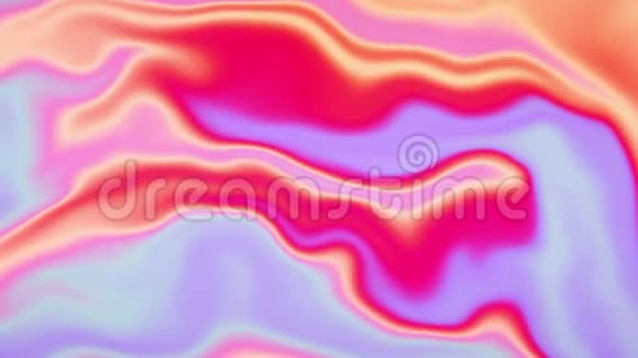五彩斑斓的渐变颜色流体混合液体循环动画视频的预览图