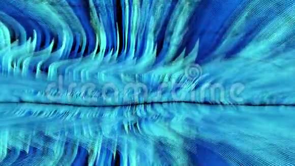 抽象变形蓝色空间无缝环路视频的预览图