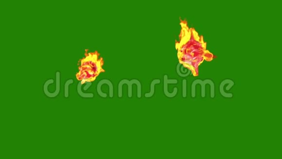 魔术火球绿幕3D渲染动画视频的预览图