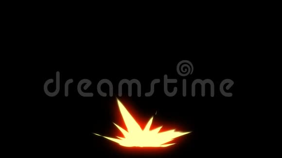 火焰火花运动图形的黑暗背景视频的预览图