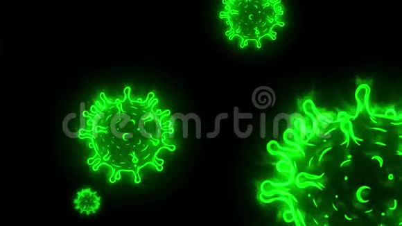 血液中被感染的病毒冠状病毒概念也称为2019年nCov视频的预览图