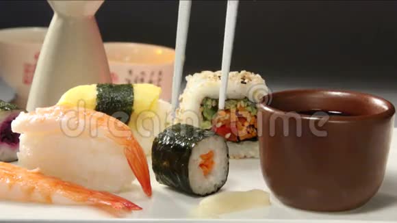 食物日本寿司视频的预览图