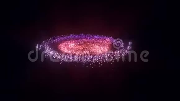 发光粒子和银河系爆炸火花三维渲染视频的预览图