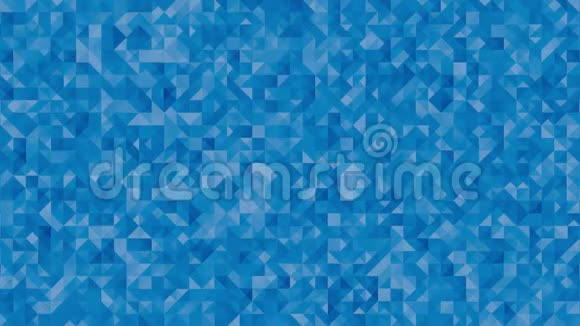 3D动画抽象背景蓝色几何运动视频的预览图