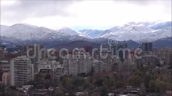 智利的山雪和景观视频的预览图
