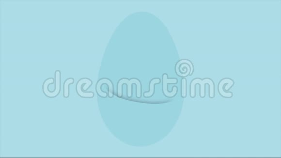 复活节快乐鸡蛋和兔子耳朵4k动画视频的预览图