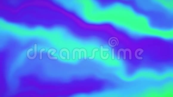 蓝色抽象彩色梯度三维液体动态波4k循环背景视频的预览图