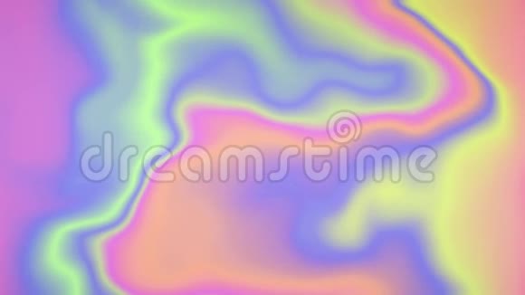 抽象彩色梯度三维液体动态波4k循环背景视频的预览图
