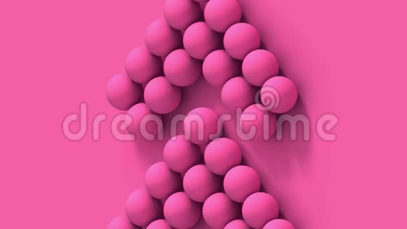 一套粉红色箭头有半色调效果抽象粉色珊瑚背景空房用于展示产品广告网站3d视频的预览图
