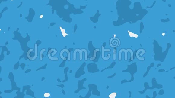 白色和蓝色五颜六色的抽象背景流体粒状有机循环动画视频的预览图