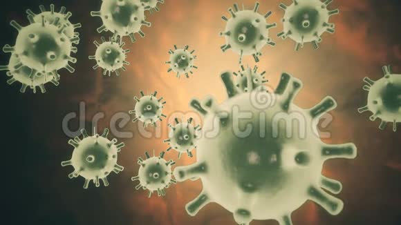 电子显微镜下的病毒和细菌病毒性流行病健康观念病原体新发现的信息视频的预览图