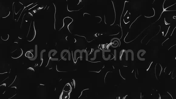 带有波纹的波浪状振动面的黑色单色金属反射纹理时尚抽象图形视频的预览图