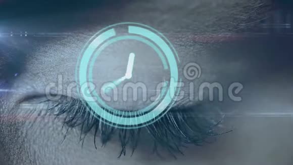 时钟移动和人眼视频的预览图