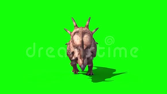 巨龙跑前静态循环恐龙侏罗纪绿屏视频的预览图
