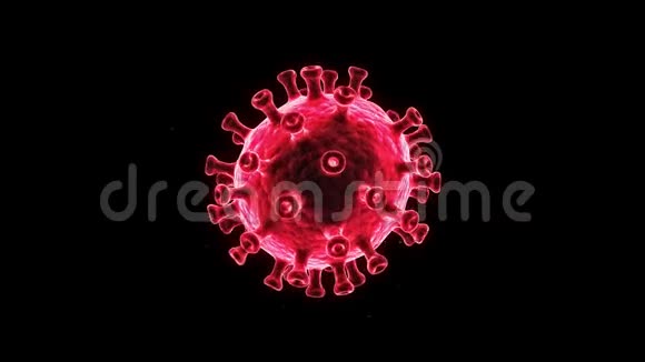 带有通道的冠状病毒covid19病毒细胞显微镜观察视频的预览图