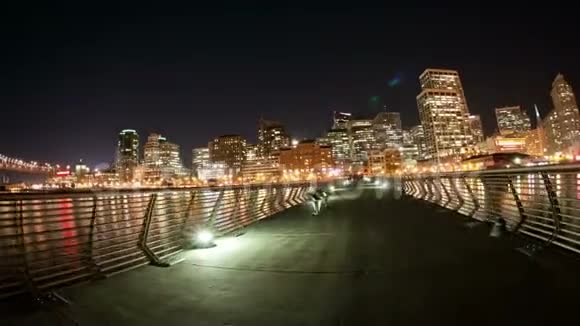 六个景点旧金山旅游景点在夜间令人惊叹的序列视频的预览图