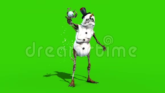 白雪公主杰克霜冬袭圣诞白雪3D渲染动画视频的预览图