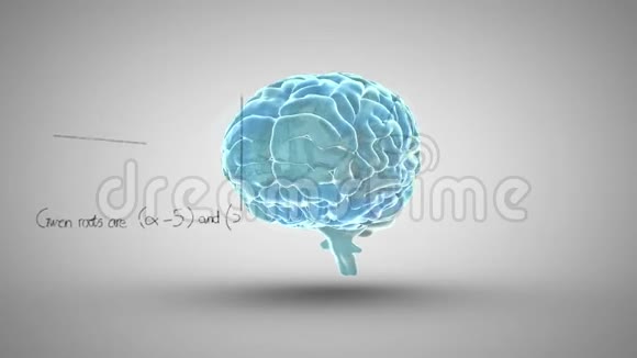 用科学数学动画大脑视频的预览图