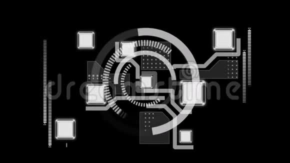 黑色背景的IT连接动画视频的预览图